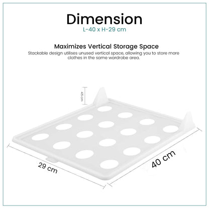Virell™️ Stackable Space Saving Clothes Folder & Organizer