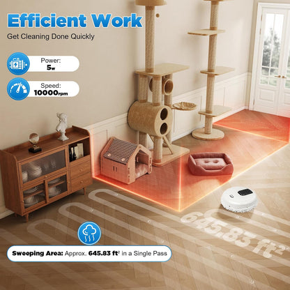 Virell™️ Smart Automatic Wet & Dry Mopping Robot Cleaner With Microfiber Towel