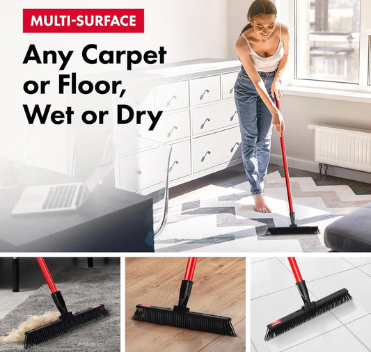 Virell™️ Adjustable Silicone Pet Hair Broom Cleaner