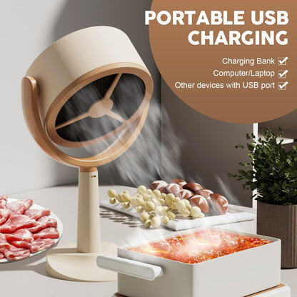Virell™️ Portable Kitchen Smoke Purifier Fan With 12 Air Filters