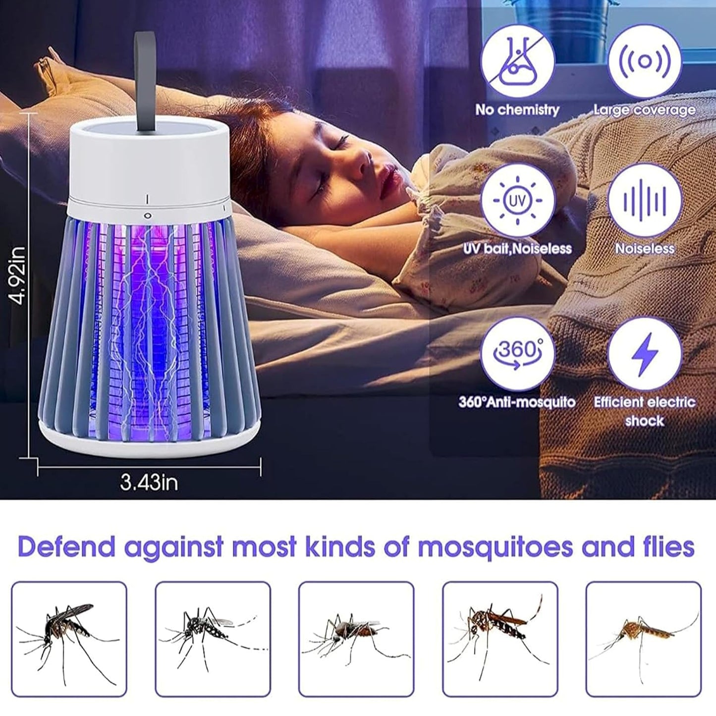 Virell™️ Electric Hanging UV Mosquito Killer Machine