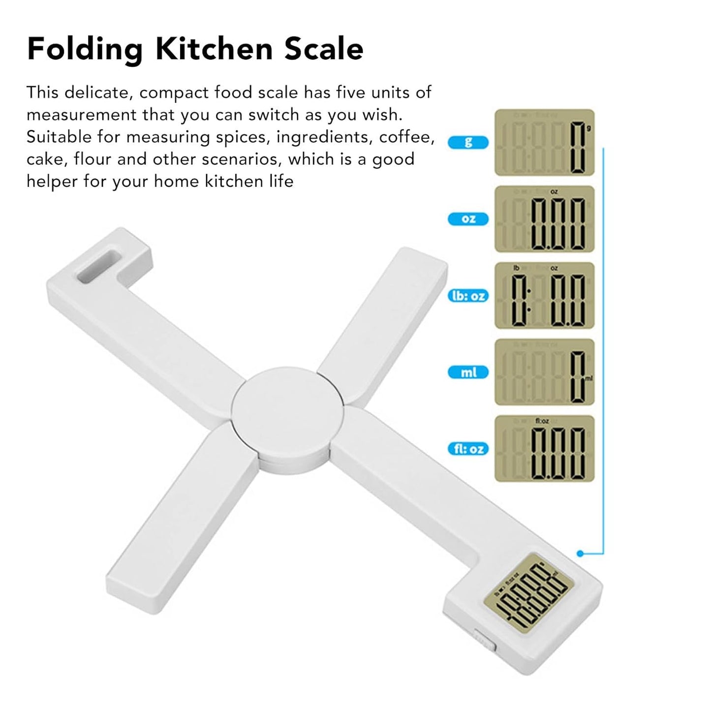 Virell™️ Portable Digital LCD Food Kitchen Scale