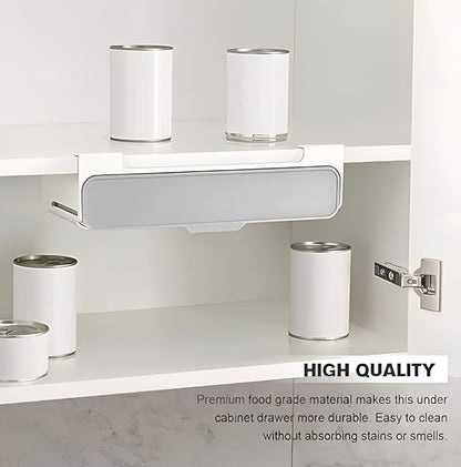 Virell™️ Under Shelf Spice Rack Storage Organizer With 7 Glass Jars