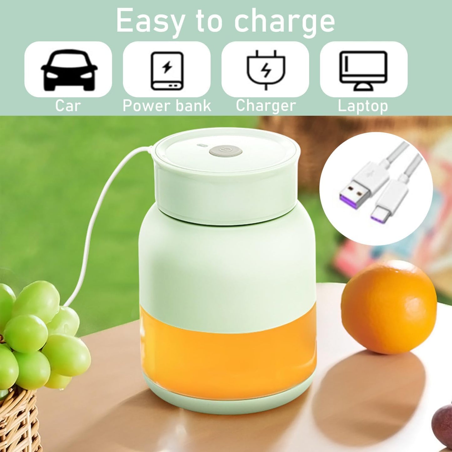 Virell™️ 800ML Most Powerful Electric Portable Juicer With Sipper