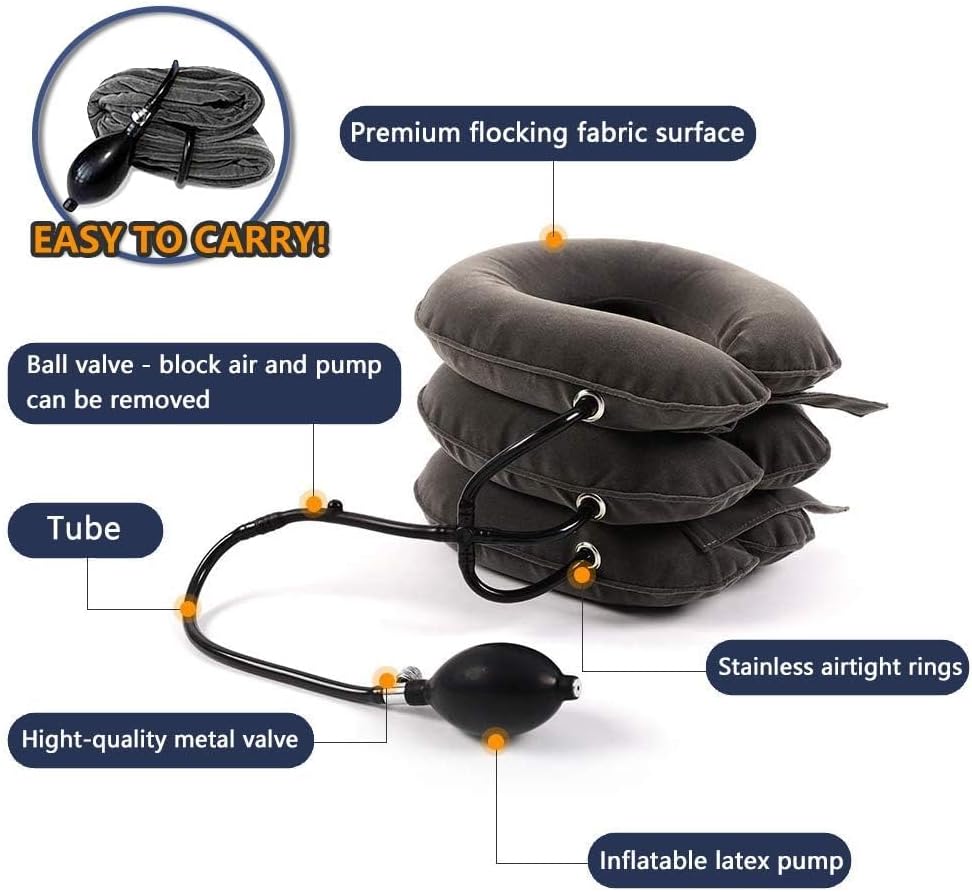 Virell™️ Adjustable & Inflatable Cervical Neck Stretcher Device