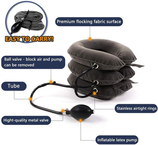 Virell™️ Adjustable & Inflatable Cervical Neck Stretcher Device