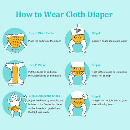 Virell™️ Baby Waterproof Reusable Washable Diapers