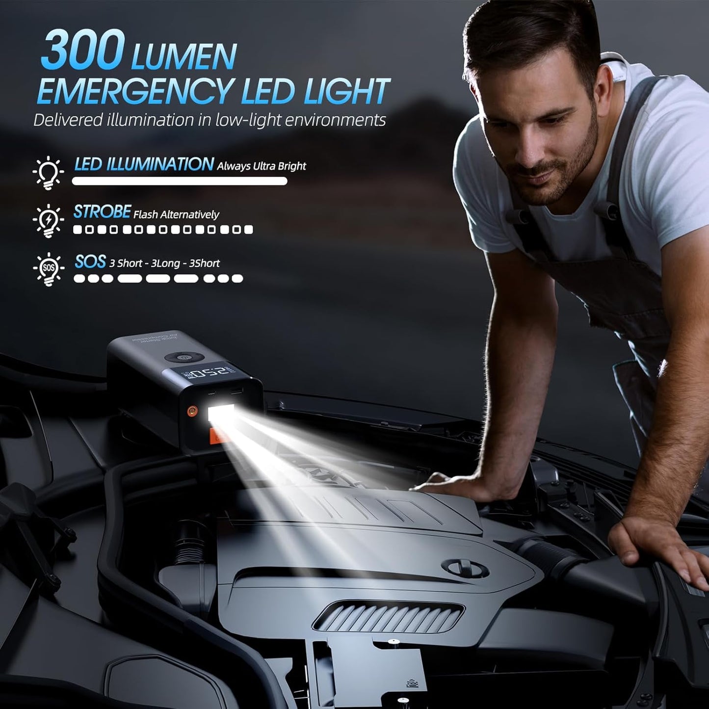Virell™️ 4 in 1 Multifunctional Car Emergency Power Starter Kit