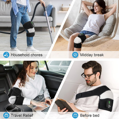 Virell™️ 3 in 1 Electric Knee, Shoulder & Hand Massager With Heat & Vibration