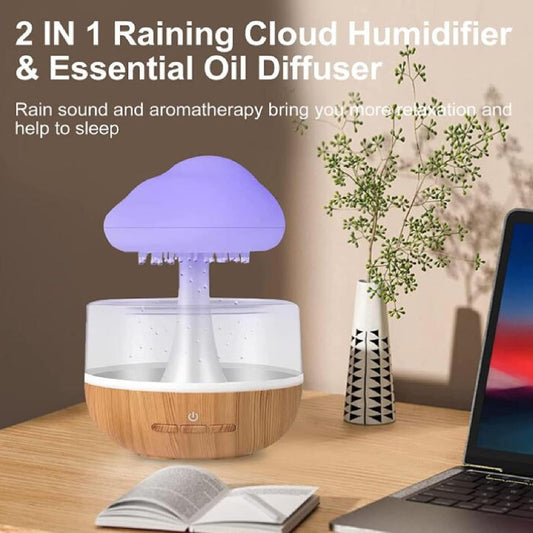 Virell™️ 2 In 1 Rain Cloud Night Humidifier Diffuser For Sleeping & Relaxing
