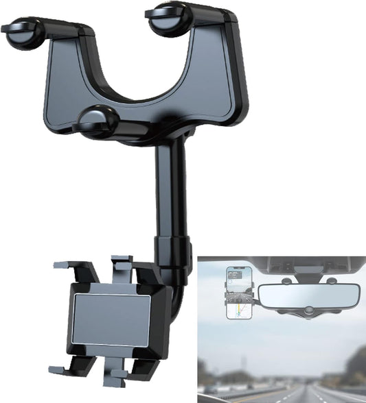Virell™️ Rotatable & Adjustable Mirror Car Phone Holder