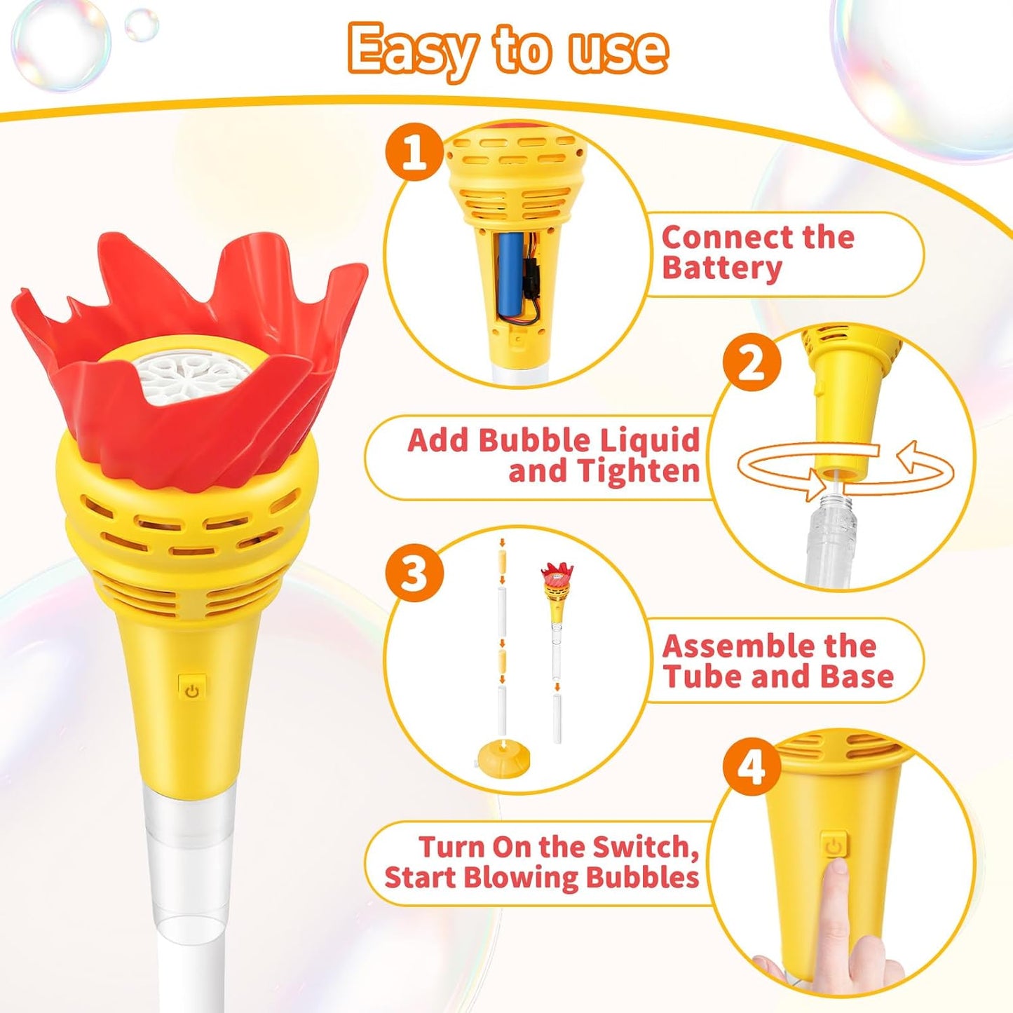 Virell™️ Kids Adjustable Outdoor Bubble Torch Machine