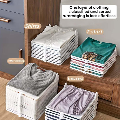 Virell™️ Stackable Space Saving Clothes Folder & Organizer