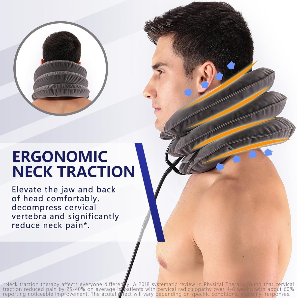 Virell™️ Adjustable & Inflatable Cervical Neck Stretcher Device