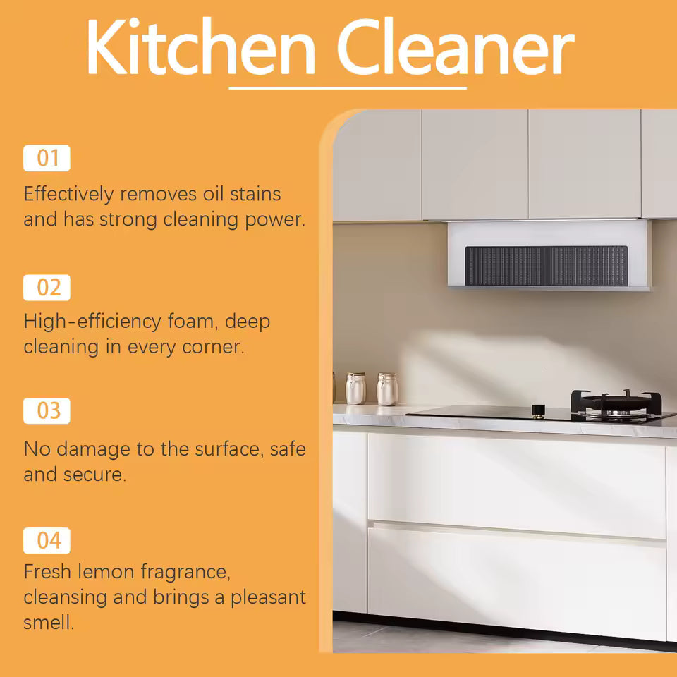 Virell™️ White Foam Orange Scent Dirt Cleaner (Big Size 500ML)