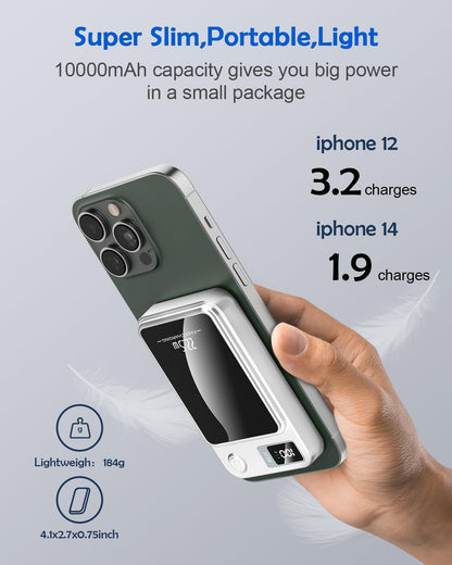 Virell™️ 10,000mAh Ultra Slim Wireless Fast Charging Power Bank