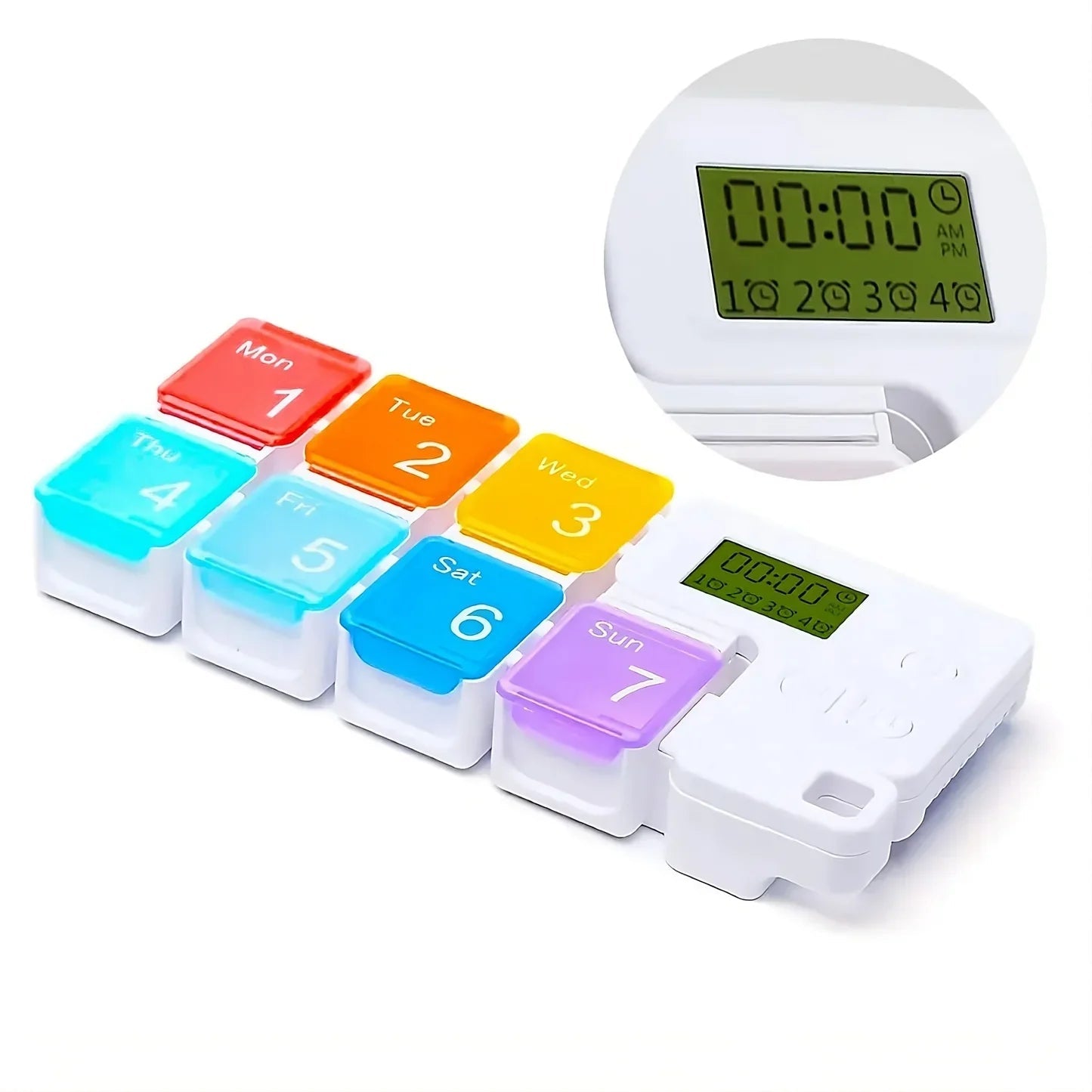 Virell™️ Smart 7-Day Pill Alarm Reminder & Organizer Box