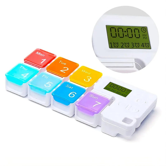Virell™️ Smart 7-Day Pill Alarm Reminder & Organizer Box