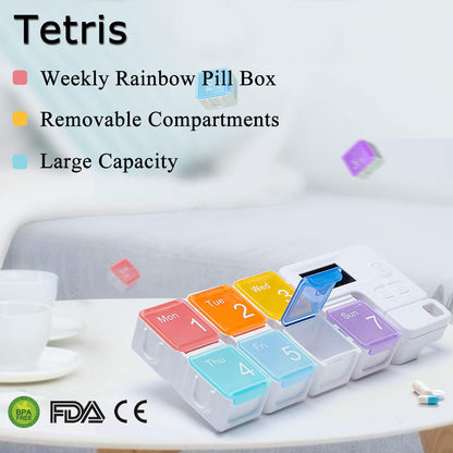 Virell™️ Smart 7-Day Pill Alarm Reminder & Organizer Box