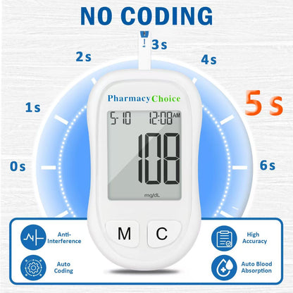 Virell™️ Blood Sugar Monitor Machine With Full Testing Kit