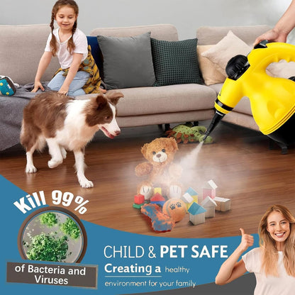 Virell™️ 9 in 1 Powerful Handheld High Temperature Steam Cleaner
