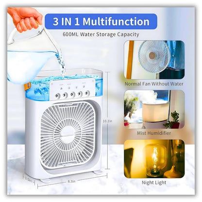 Virell™️ Air Cooling Ice Fan With 3 Wind Speeds & 7 Lights