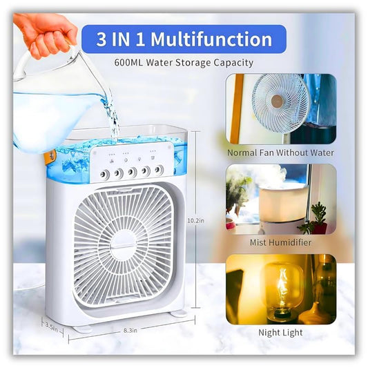 Virell™️ Air Cooling Ice Fan With 3 Wind Speeds & 7 Lights