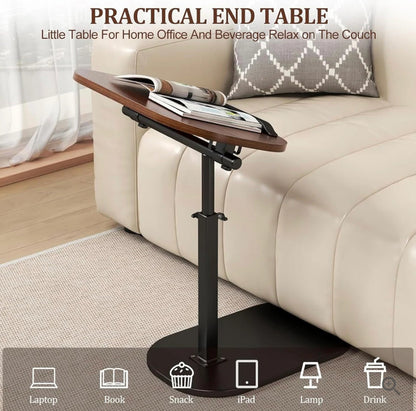Virell™️ Adjustable Height & Rotatable Side Table