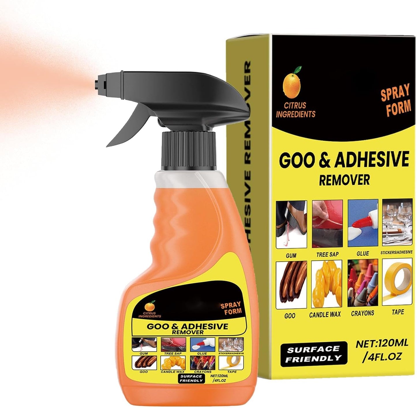 Virell™️ 8 in 1 Adhesive 150ML Spray Remover For All (Gum,Glue,Stickers,Tape,Crayons,Wax)