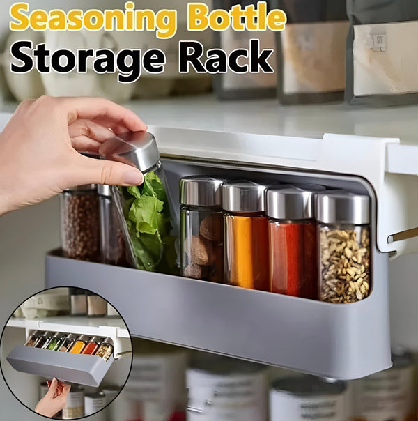 Wall Spice Rack Organizer Set