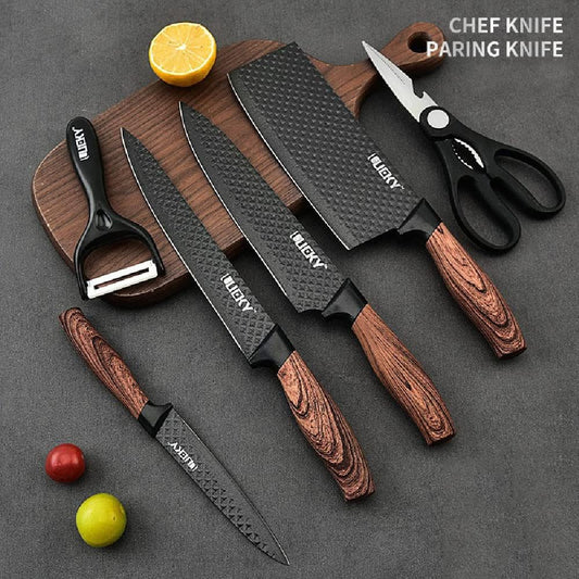 Virell™️ Professional Stainless Cooking Knives Set (6 Pieces)